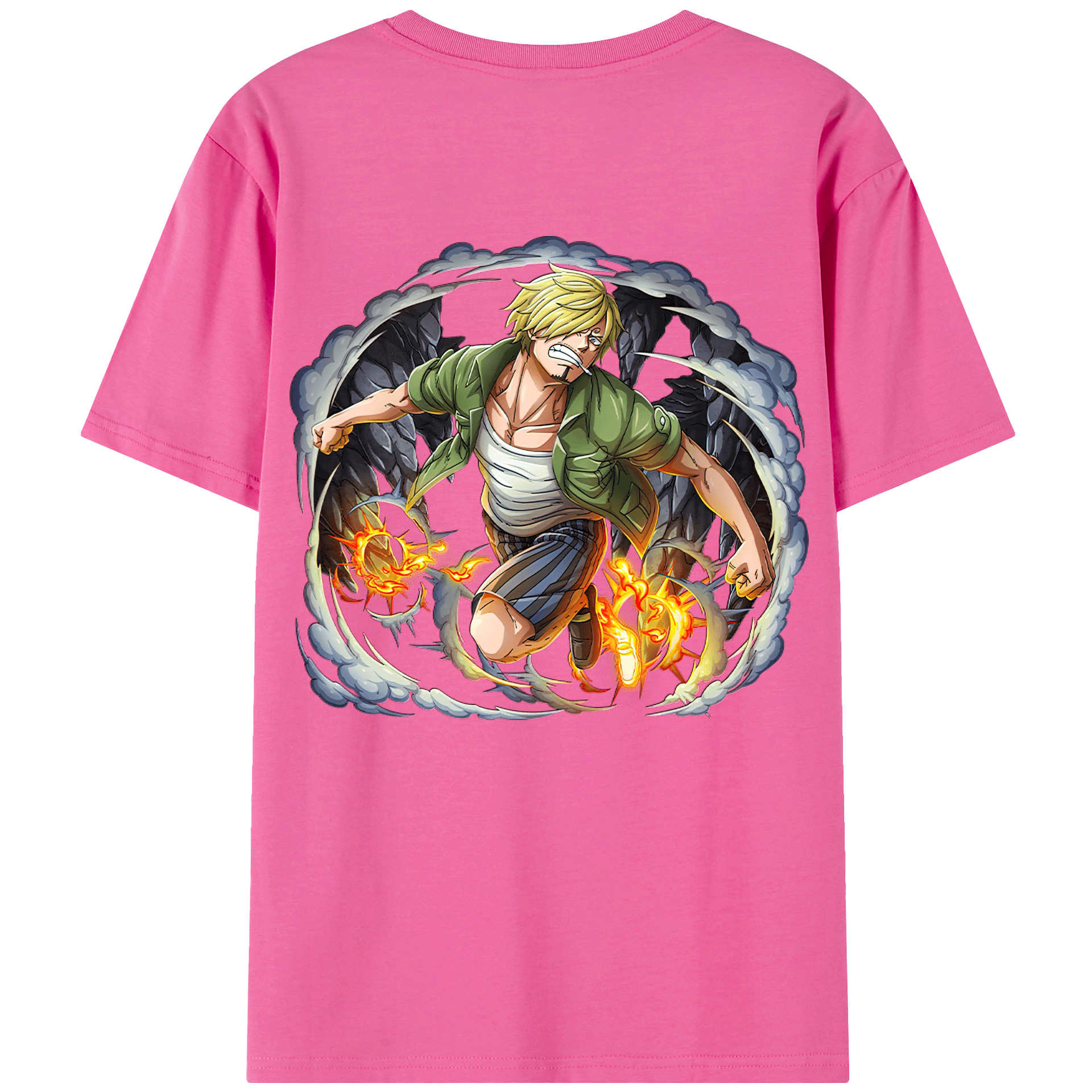 （画像用） ワンピース サンジ ONE PIECE Sanji レディース半袖Tシャツ(バックプリント)